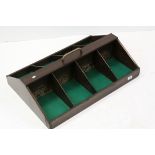 Vintage large comesal cutlery box with eight compartments
