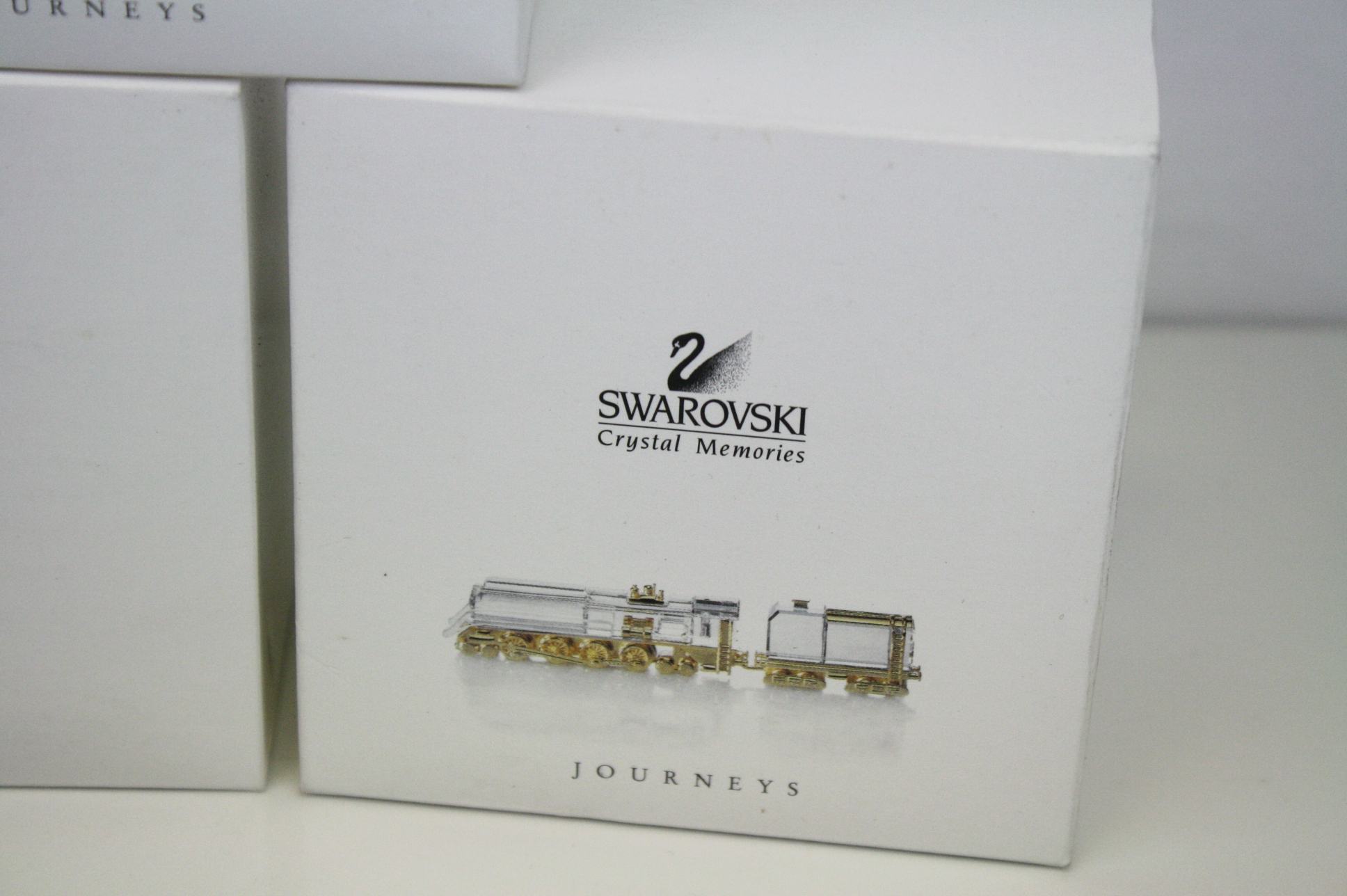 Collection of six Swarovski crystal memories 'Journeys' in gold with original boxes - Image 8 of 8