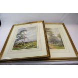J B Noel, Pair of Late 19th / Early 20th century Watercolours depicting Figures in a Countryside
