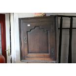 Georgian Oak Hanging Corner Cupboard, h.79cms