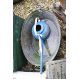 Galvanised Wash Tub, L.76cms plus a Watering Can