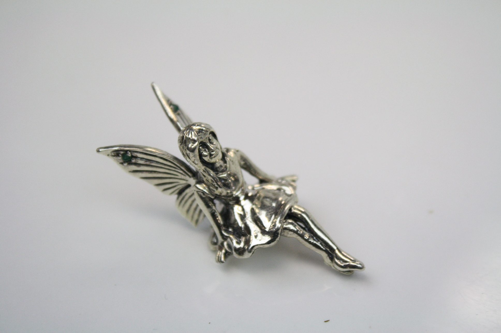 A silver figure of a fairy - Image 3 of 4