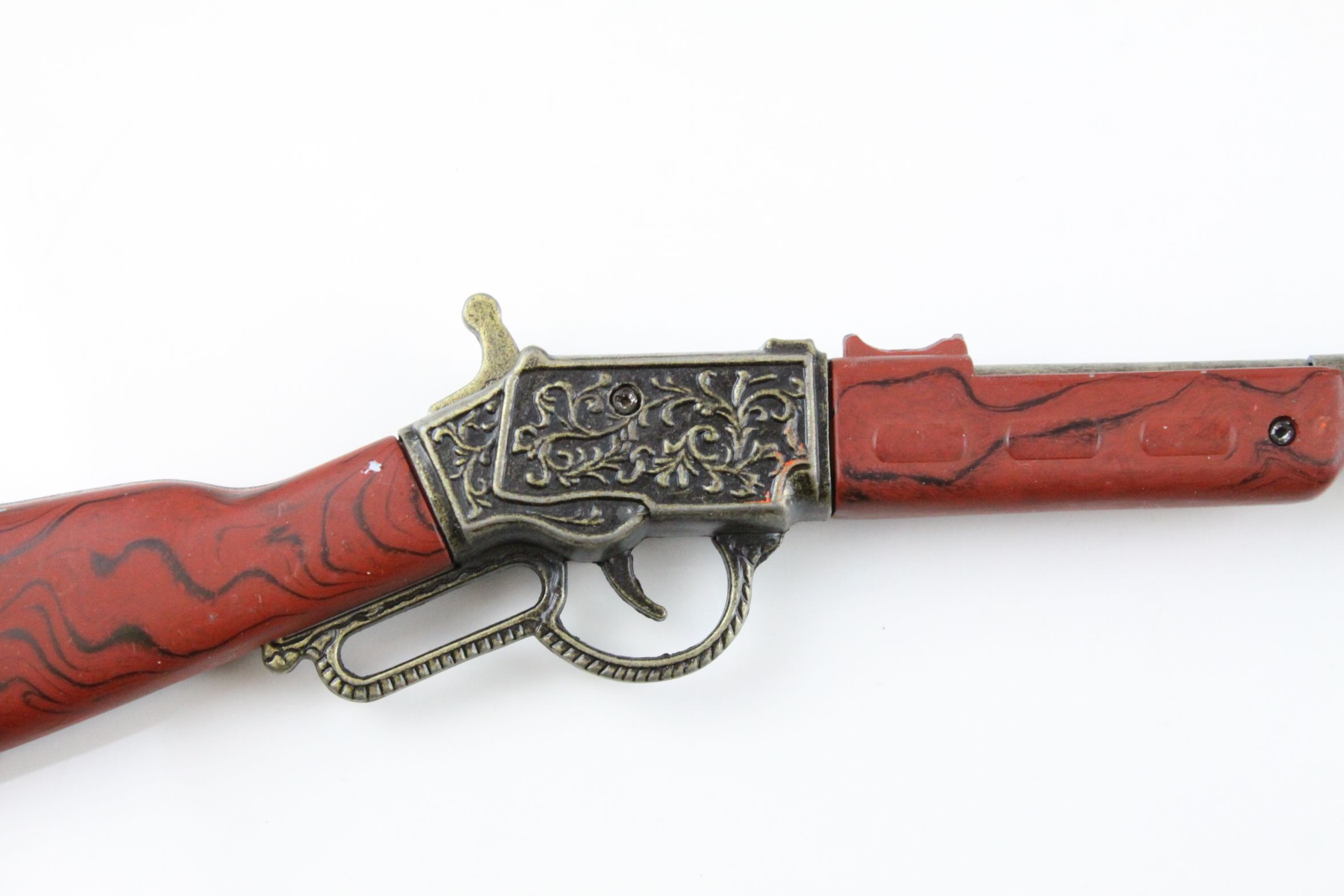 Two Sam Brown Leather Belts together with Two Novelty Shotgun Lighters - Image 3 of 6