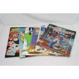 A collection of six used sticker albums to include Back to the Future, Euro 88, The Transformers,