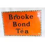 Vintage Enamel Advertising Sign ' Brooke Bond Tea ' 77cms x 51cms