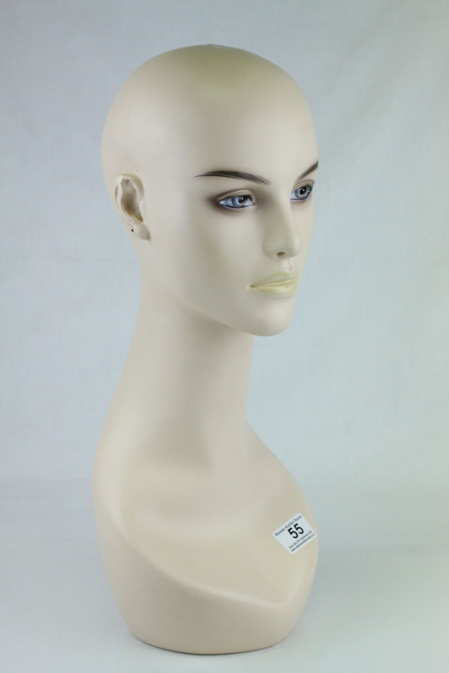 Shop Display Ladies Head Mannequin. h.49cms - Image 2 of 4