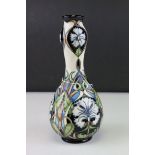 Moorcroft ' Centaurea ' Pattern Double Gourd Vase, Moorcroft Collectors Club item by artist Rachel