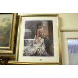 Steve Petrucci Fox, signed limited edition print titled ' Naomi ' no.3/250, 46cms x 35cms, framed