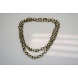 A fully hallmarked 9ct gold belcher chain necklace.