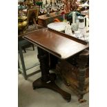 Victorian Walnut 'Literary Machine', adjustable reading table, with patent catch, by 'John Carter...