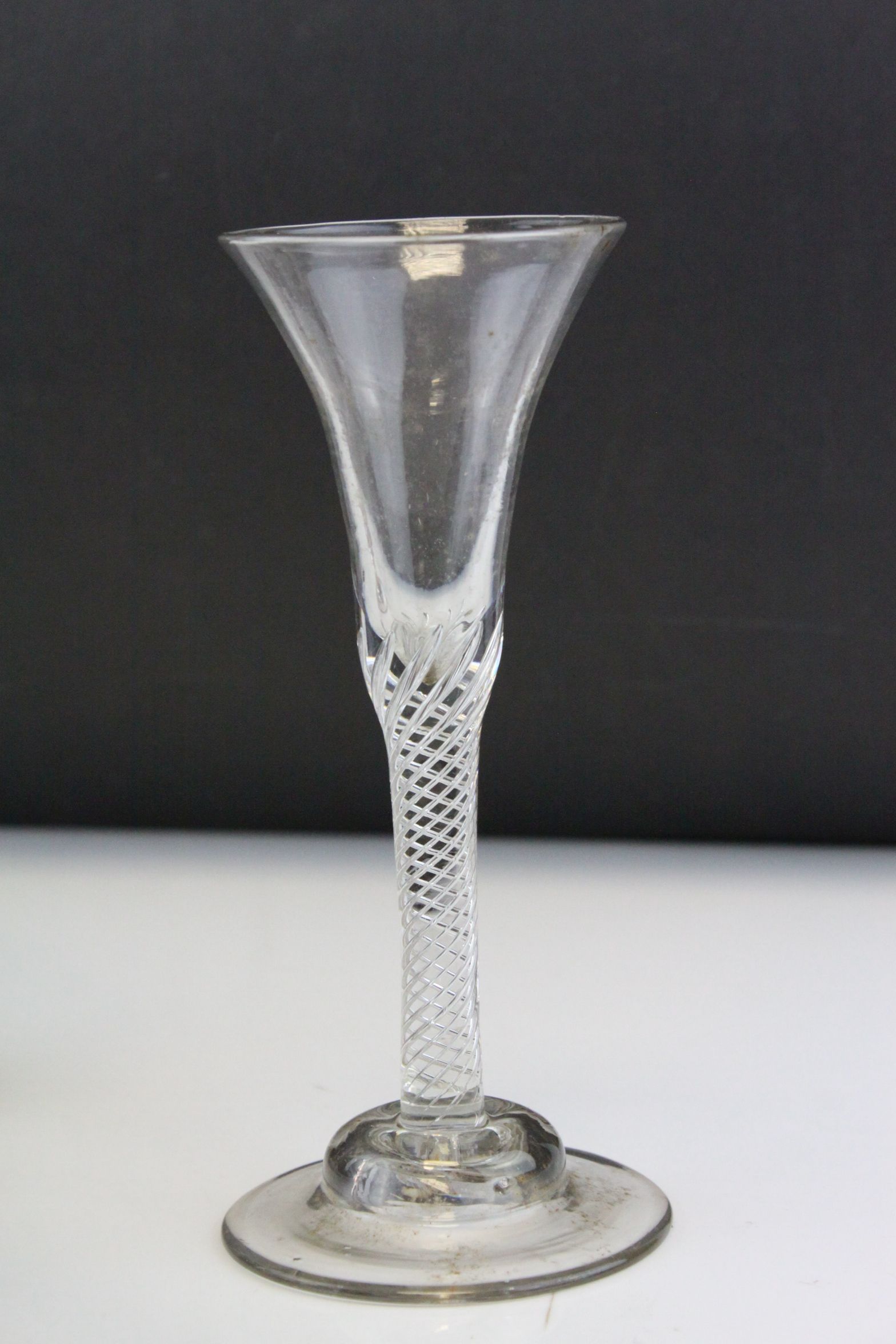 Collection of Twenty mainly Antique Drinking Glasses including one with an Air Twist Stem - Image 5 of 8