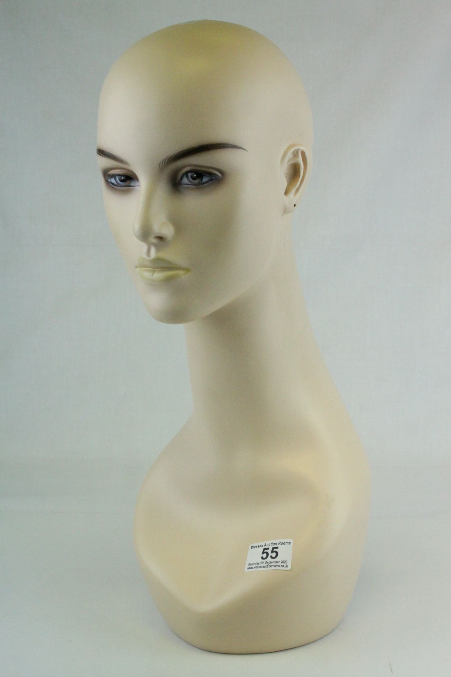 Shop Display Ladies Head Mannequin. h.49cms