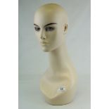 Shop Display Ladies Head Mannequin. h.49cms