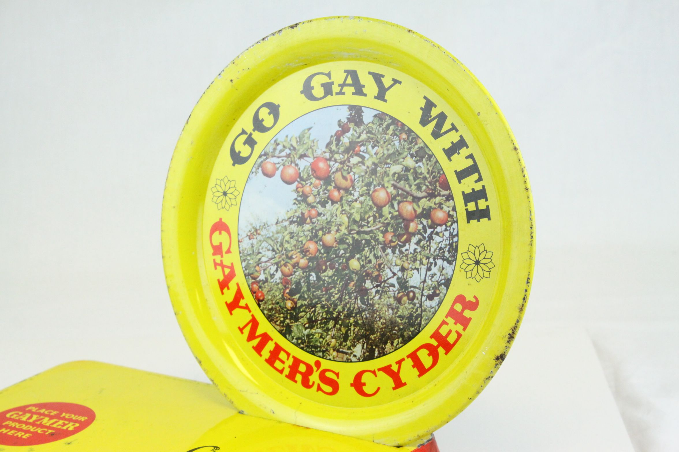Retro / Vintage Advertising Pub Tray which inserts into a Stand for placing a Glass ' Go Gay with - Image 2 of 4