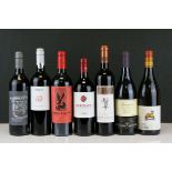 Wine - Seven Bottles including McGuigan Shiraz, Barrington Hunter Valley Shiraz, Visionario Rosso