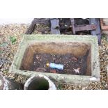 Reconstituted Stone Garden Trough, L.93cms h.42cms