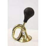 Vintage Brass Car Horn, L.34cms