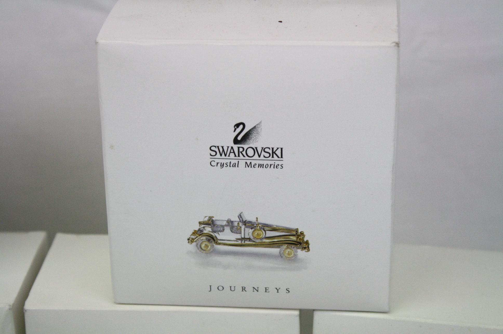 Collection of six Swarovski crystal memories 'Journeys' in gold with original boxes - Image 4 of 8