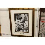 Print of a Stars Wars Original Artwork drawn and ink by Carmine Infantino and Gene Day, 39cms x