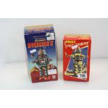 Two Boxed Tin Plate Robots