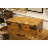 A vintage pine tack box