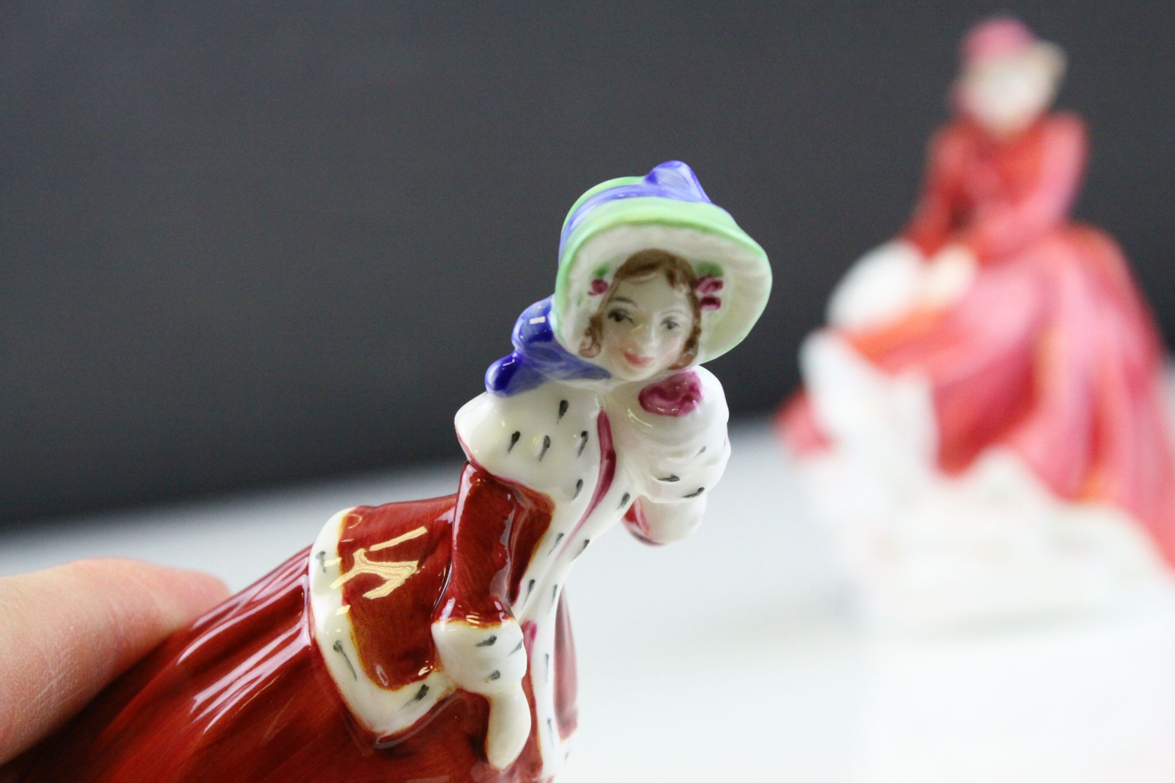 Three Small Royal Doulton Figurines - Emma, Southern Belle and Christmas Morn, h.approx.11.5cms - Image 6 of 9