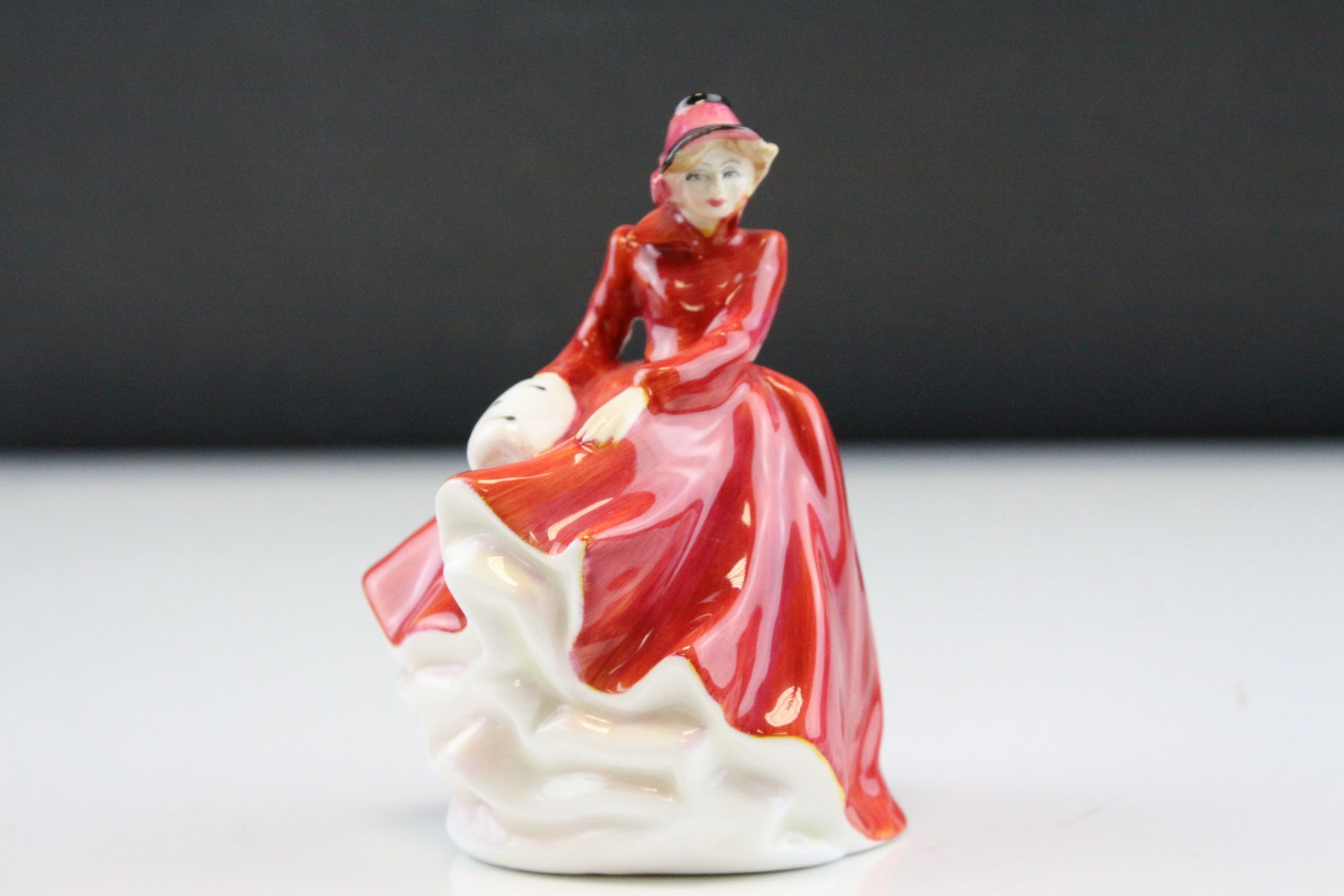 Three Small Royal Doulton Figurines - Emma, Southern Belle and Christmas Morn, h.approx.11.5cms - Image 8 of 9