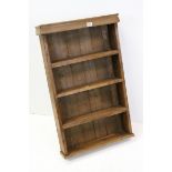 Pine vintage wall hanging shelves