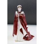 Royal Worcester ' The Queen's 80th Birthday 2006 ' Figurine, h.23.5cms