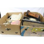 Two Crates of Various Clock Parts and Spares