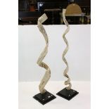 Pair of Decorative Driftwood Sculptures, h.153cms