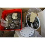 A quantity of clock parts and accessories