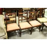Three Regency Dining Chairs plus a matched in Contemporary Dining Chair