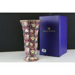 Boxed Royal Winton Chintz ' The Florence Vase ', limited edition no.254 with coa, h.31cms