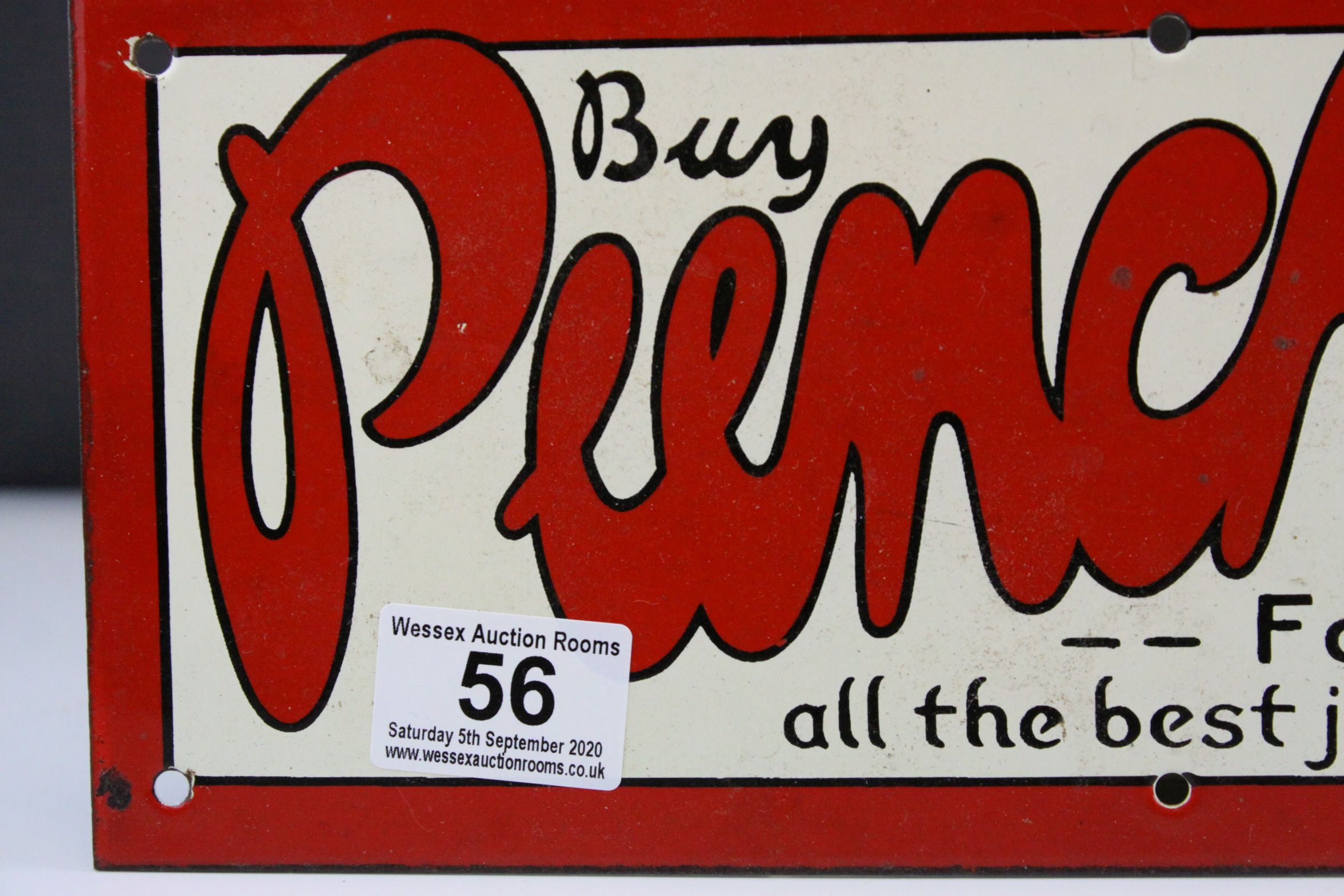 Enamel Advertising Sign ' Buy Punch for all the best jokes ', 33cms x 13.5cms - Image 3 of 4