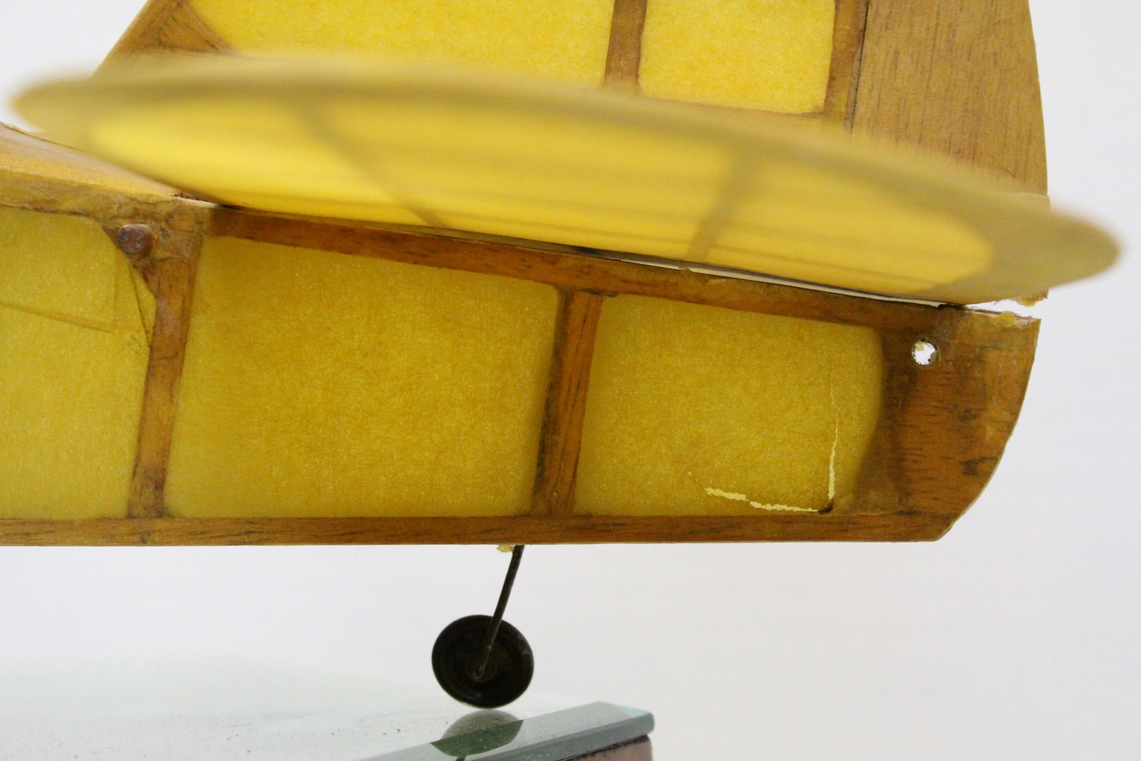 Scratch Built Balsa Wood Airplane Model, L.68cms - Image 9 of 9