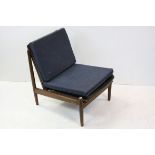 Retro Mid 20th century Easy Chair with Padded Seat and Back