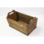 Substantial pine trug