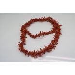 A natural coral necklace