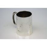 Silver Edwardian tankard