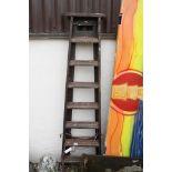 Set of Wooden Decorators Step Ladders