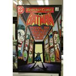 A framed Detective Comics artwork 'Batmans Rogues Gallery', 91.5 x 61cm