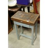 Butchers block on stand with knife drawer below