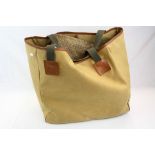 Two Liddesdale Canvas and Leather Bags together with Canvas Gun Bag, Lightwood & Son Canvas and