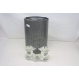 Swarovski crystal two ball candleholder 7600/108/000 with box