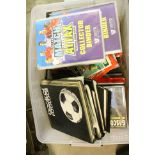 Football - Large Crate of Hardback Books together with Two Folders of Topps Match Attax Cards, etc