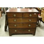 Georgian mahogany chest of drawers of good colour