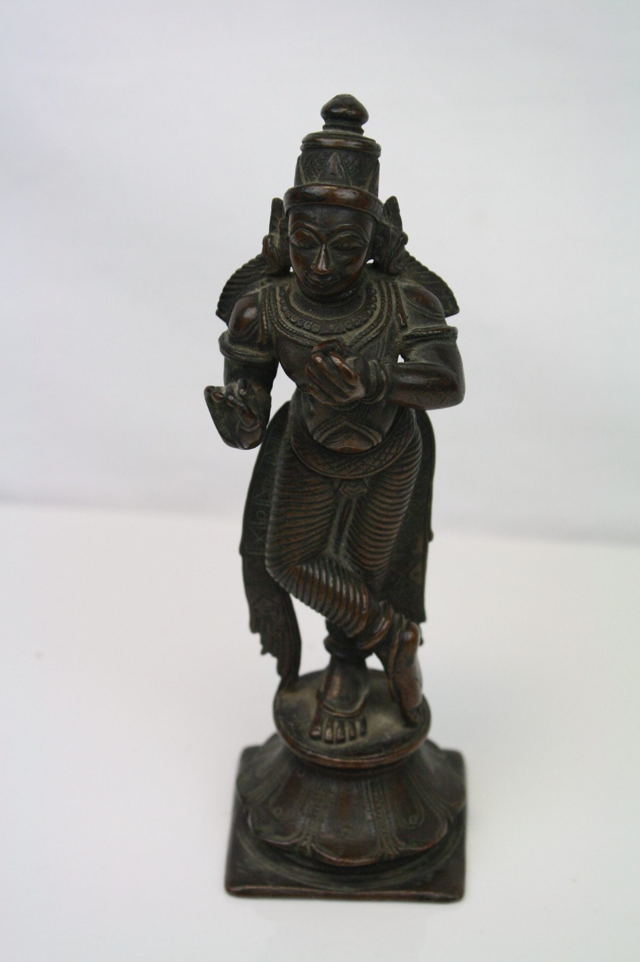 A bronze indian deity figure, stands approx 16.5cm tall. - Image 2 of 3
