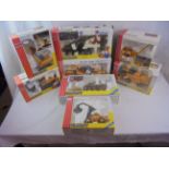 Eight boxed Joal Compact diecast construction models to include 170 Volvo A35, 383 Volvo L160 &