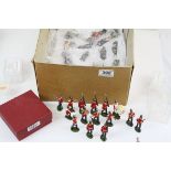 A collection of mainly Britains toy soldier figures to include Guards and bandsmen.